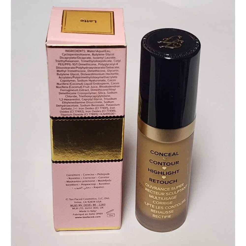 Too Faced Latte Born This Way Multi Use Sculpting Concealer Full Size New